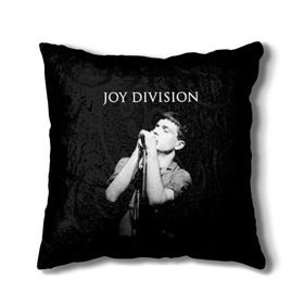 Подушка 3D с принтом Joy Division в Петрозаводске, наволочка – 100% полиэстер, наполнитель – холлофайбер (легкий наполнитель, не вызывает аллергию). | состоит из подушки и наволочки. Наволочка на молнии, легко снимается для стирки | ian curtis | joy division | joy division unknown pleasures | love will tear us apart | группы | иэн кёртис | пост панк | рок