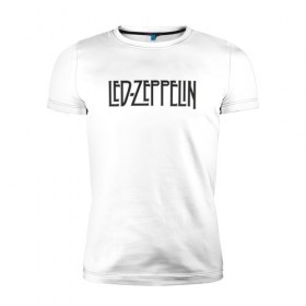 Мужская футболка премиум с принтом Led Zeppelin в Петрозаводске, 92% хлопок, 8% лайкра | приталенный силуэт, круглый вырез ворота, длина до линии бедра, короткий рукав | blues rock | heavy | led zeppelin | progressive hard rock