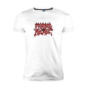 Мужская футболка премиум с принтом Morbid Angel в Петрозаводске, 92% хлопок, 8% лайкра | приталенный силуэт, круглый вырез ворота, длина до линии бедра, короткий рукав | death | morbid angel
