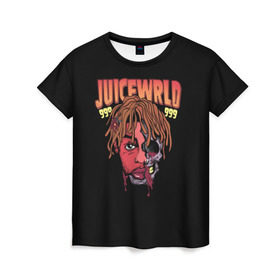 Женская футболка 3D с принтом Juice WRLD в Петрозаводске, 100% полиэфир ( синтетическое хлопкоподобное полотно) | прямой крой, круглый вырез горловины, длина до линии бедер | dreams | jucie | juice | lucid | rap | world | wrld | американский | ворлд | врлд | джус | реп | репер | рэп | рэпер