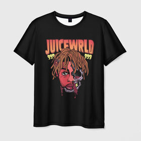 Мужская футболка 3D с принтом Juice WRLD в Петрозаводске, 100% полиэфир | прямой крой, круглый вырез горловины, длина до линии бедер | dreams | jucie | juice | lucid | rap | world | wrld | американский | ворлд | врлд | джус | реп | репер | рэп | рэпер