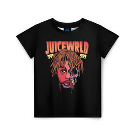 Детская футболка 3D с принтом Juice WRLD в Петрозаводске, 100% гипоаллергенный полиэфир | прямой крой, круглый вырез горловины, длина до линии бедер, чуть спущенное плечо, ткань немного тянется | dreams | jucie | juice | lucid | rap | world | wrld | американский | ворлд | врлд | джус | реп | репер | рэп | рэпер