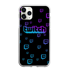 Чехол для iPhone 11 Pro Max матовый с принтом Twitch (gradient) в Петрозаводске, Силикон |  | видеоигры | видеостриминг | киберспорт | стрим | трансляции | турниры