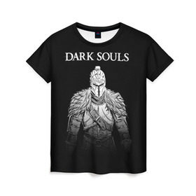 Женская футболка 3D с принтом Dark Souls в Петрозаводске, 100% полиэфир ( синтетическое хлопкоподобное полотно) | прямой крой, круглый вырез горловины, длина до линии бедер | dark souls | games | praise the sun | игры | компьютерные игры | рыцарь | тёмные души