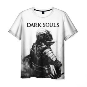 Мужская футболка 3D с принтом Dark Souls в Петрозаводске, 100% полиэфир | прямой крой, круглый вырез горловины, длина до линии бедер | dark souls | games | praise the sun | игры | компьютерные игры | рыцарь | тёмные души