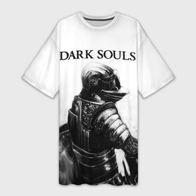 Платье-футболка 3D с принтом Dark Souls в Петрозаводске,  |  | dark souls | games | praise the sun | игры | компьютерные игры | рыцарь | тёмные души