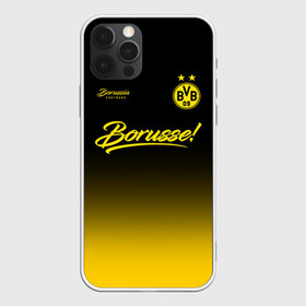 Чехол для iPhone 12 Pro Max с принтом Боруссия Дортмунд в Петрозаводске, Силикон |  | borusse | borussia | borussia dortmund | bvb | dortmund | schwarzgelben | боруссия | боруссия дортмунд | бундеслига | германия | дортмунд | дортмундcкая боруссия | жёлто ченрые | форма | футбол | футболист | футбольная