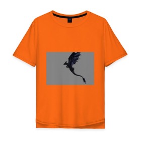 Мужская футболка хлопок Oversize с принтом Как приручить дракона в Петрозаводске, 100% хлопок | свободный крой, круглый ворот, “спинка” длиннее передней части | детский мультфильм | для детей | как приручить дракона | мультик | мультфильм