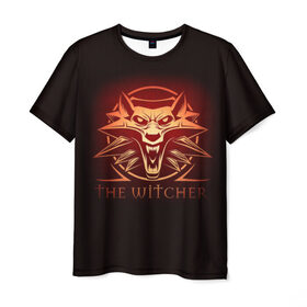 Мужская футболка 3D с принтом The Witcher в Петрозаводске, 100% полиэфир | прямой крой, круглый вырез горловины, длина до линии бедер | wild hunt | арбалет | ведьмак 3 | геральт | дикая | магия | охота | сказка | сфера | фэнтези | цири