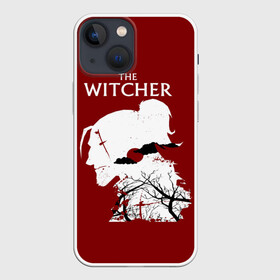 Чехол для iPhone 13 mini с принтом The Witcher в Петрозаводске,  |  | wild hunt | арбалет | ведьмак 3 | геральт | дикая | магия | охота | сказка | сфера | фэнтези | цири