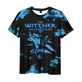 Мужская футболка 3D с принтом The Witcher 3: Wild Hunt в Петрозаводске, 100% полиэфир | прямой крой, круглый вырез горловины, длина до линии бедер | wild hunt | арбалет | ведьмак 3 | геральт | дикая | магия | охота | сказка | сфера | фэнтези | цири