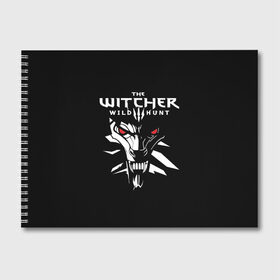 Альбом для рисования с принтом The Witcher 3 Wild Hunt в Петрозаводске, 100% бумага
 | матовая бумага, плотность 200 мг. | wild hunt | арбалет | ведьмак 3 | геральт | дикая | магия | охота | сказка | сфера | фэнтези | цири