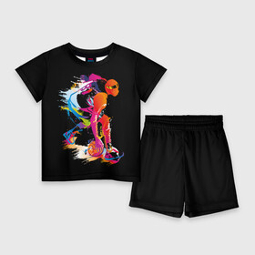 Детский костюм с шортами 3D с принтом Баскетболист Карим Абдул Джаббар в Петрозаводске,  |  | абстракция | баскетбол | бежит | белые | болельщик | игра | игрок | иллюстрация | коллаж | красные | кроссовки | мода | мяч | путешествие | радуга | серые | сила | скорость | спектр | спорт | спортсмен