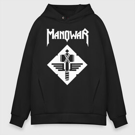 Мужское худи Oversize хлопок с принтом Manowar в Петрозаводске, френч-терри — 70% хлопок, 30% полиэстер. Мягкий теплый начес внутри —100% хлопок | боковые карманы, эластичные манжеты и нижняя кромка, капюшон на магнитной кнопке | adams | demaio | eric | heavy | joey | metal | true | viking | адамс | викинг метал | димайо | метал | мифология | скандинавская | тяжёлый | хамзи | хеви метал