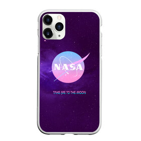 Чехол для iPhone 11 Pro матовый с принтом NASA Take me to the Moon в Петрозаводске, Силикон |  | administration | aeronautics | brand | logo | nasa | national | oldschool | space | usa | исследование | космос | лого | наса | национальное | олдскул | сша | управление