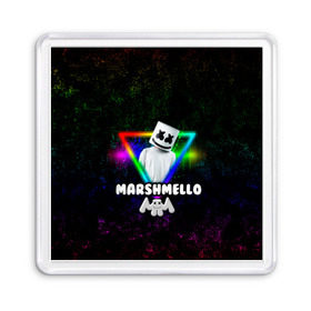 Магнит 55*55 с принтом Marshmello в Петрозаводске, Пластик | Размер: 65*65 мм; Размер печати: 55*55 мм | christopher | comstock | dj | dotcom | friends | marshmallow | marshmello | usa | диджей | друзья | комсток | крис | маршмэллоу | продюсер | сша