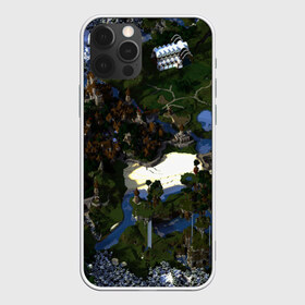 Чехол для iPhone 12 Pro Max с принтом City Of Minecraft в Петрозаводске, Силикон |  | blade | blocks | creeper | cubes | game | ken | mine craft | minecraft | mobs | sword | игры | крипер | майн крафт | майнкрафт | моб