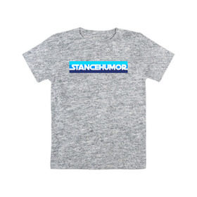Детская футболка хлопок с принтом Stance bluemarine в Петрозаводске, 100% хлопок | круглый вырез горловины, полуприлегающий силуэт, длина до линии бедер | 
