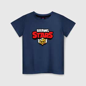 Детская футболка хлопок с принтом BRAWL STARS в Петрозаводске, 100% хлопок | круглый вырез горловины, полуприлегающий силуэт, длина до линии бедер | brawl stars | brawl stars сервер | браво старс | игра brawl stars | персонажи brawl stars.