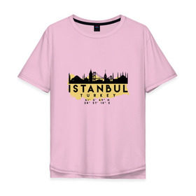 Мужская футболка хлопок Oversize с принтом Стамбул - Турция в Петрозаводске, 100% хлопок | свободный крой, круглый ворот, “спинка” длиннее передней части | adventure | city | travel | turkey | world | город | государство | европа | жизнь | карта | культура | люди | мир | народ | памятни | партиот | планета | приключение | путешествие | спорт | ссср | стамбул | столица | страна