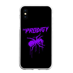 Чехол для iPhone XS Max матовый с принтом The Prodigy в Петрозаводске, Силикон | Область печати: задняя сторона чехла, без боковых панелей | 90 е | the prodigy | кит флинт | музыка | муравей | панк | рок | техно | электро