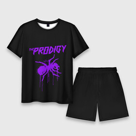 Мужской костюм с шортами 3D с принтом The Prodigy в Петрозаводске,  |  | 90 е | the prodigy | кит флинт | музыка | муравей | панк | рок | техно | электро