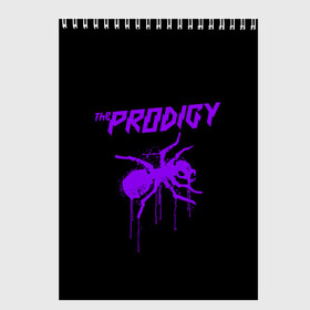 Скетчбук с принтом The Prodigy в Петрозаводске, 100% бумага
 | 48 листов, плотность листов — 100 г/м2, плотность картонной обложки — 250 г/м2. Листы скреплены сверху удобной пружинной спиралью | 90 е | the prodigy | кит флинт | музыка | муравей | панк | рок | техно | электро