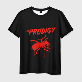Мужская футболка 3D с принтом The Prodigy в Петрозаводске, 100% полиэфир | прямой крой, круглый вырез горловины, длина до линии бедер | Тематика изображения на принте: 90 е | the prodigy | кит флинт | музыка | муравей | панк | рок | техно | электро