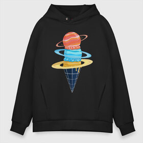 Мужское худи Oversize хлопок с принтом Space Ice Cream в Петрозаводске, френч-терри — 70% хлопок, 30% полиэстер. Мягкий теплый начес внутри —100% хлопок | боковые карманы, эластичные манжеты и нижняя кромка, капюшон на магнитной кнопке | earth | express | futurama | galaxy | ice cream | moon | nasa | planet | space | star | world | астронавт | вселенная | гагарин | галактика | еда | звезда | звезды | земля | космонавт | космос | луна | мир | мороженое | н | наса | небо | планета