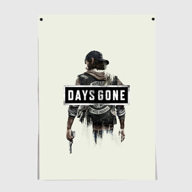 Постер с принтом Days Gone Poster в Петрозаводске, 100% бумага
 | бумага, плотность 150 мг. Матовая, но за счет высокого коэффициента гладкости имеет небольшой блеск и дает на свету блики, но в отличии от глянцевой бумаги не покрыта лаком | 2019 | days gone | game | poster | ps4 | zombie | жизнь после | зомби | игра