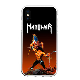 Чехол для iPhone XS Max матовый с принтом MANOWAR в Петрозаводске, Силикон | Область печати: задняя сторона чехла, без боковых панелей | manowar | manowar 2019 | manowar warriors | manowar world | группа manowar | концерт manowar. | мановар