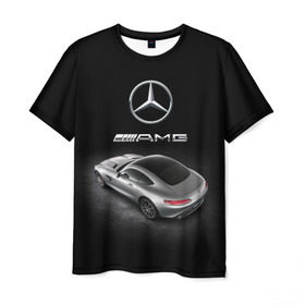 Мужская футболка 3D с принтом Mercedes V8 Biturbo AMG в Петрозаводске, 100% полиэфир | прямой крой, круглый вырез горловины, длина до линии бедер | amg | cool | design | mercedes | mercedes benz | motorsport | power | prestige | race | silver | sport car | status | автоспорт | гонка | дизайн | круто | мерседес | мощь | престиж | серебряный | спорткар | статус