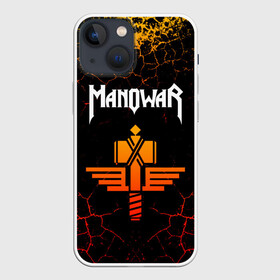 Чехол для iPhone 13 mini с принтом MANOWAR в Петрозаводске,  |  | manowar | manowar 2019 | manowar warriors | manowar world | группа manowar | концерт manowar. | мановар