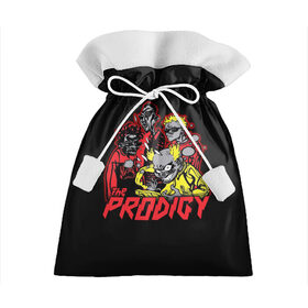 Подарочный 3D мешок с принтом The Prodigy в Петрозаводске, 100% полиэстер | Размер: 29*39 см | Тематика изображения на принте: prodigy | the | бигбит | брейкбит | дарование | кит флинт | максим реалити | продиджи | синтипанк | техно | чудо