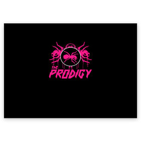 Поздравительная открытка с принтом The Prodigy в Петрозаводске, 100% бумага | плотность бумаги 280 г/м2, матовая, на обратной стороне линовка и место для марки
 | Тематика изображения на принте: prodigy | the | бигбит | брейкбит | дарование | кит флинт | максим реалити | продиджи | синтипанк | техно | чудо