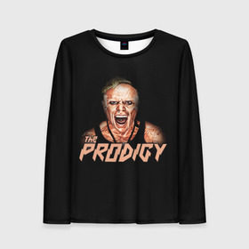 Женский лонгслив 3D с принтом The Prodigy в Петрозаводске, 100% полиэстер | длинные рукава, круглый вырез горловины, полуприлегающий силуэт | prodigy | the | бигбит | брейкбит | дарование | кит флинт | максим реалити | продиджи | синтипанк | техно | чудо