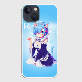 Чехол для iPhone 13 mini с принтом Re:Zero. Рем в Петрозаводске,  |  | re zero | re:zero. жизнь с нуля в альтернативном мире | re:zero. жизнь с нуля в другом мире | rezero | аниме | манга | рем | рем и рам | эмилия