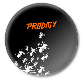 Значок с принтом The Prodigy в Петрозаводске,  металл | круглая форма, металлическая застежка в виде булавки | flint | keith | kit | prodigy | кит | продиджи | продижи | протиджи | флинт