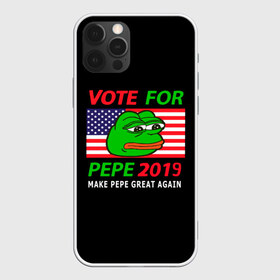 Чехол для iPhone 12 Pro Max с принтом Vote for pepe в Петрозаводске, Силикон |  | Тематика изображения на принте: bad | dab | frog | good | kek | make pepe great again | pepe | sad | sad frog | vote for pepe | кек | лягушка | мем | мемы | пепе | со смыслом | фрог