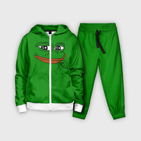 Детский костюм 3D с принтом Pepe в Петрозаводске,  |  | bad | dab | frog | good | kek | make pepe great again | pepe | sad | sad frog | vote for pepe | кек | лягушка | мем | мемы | пепе | со смыслом | фрог