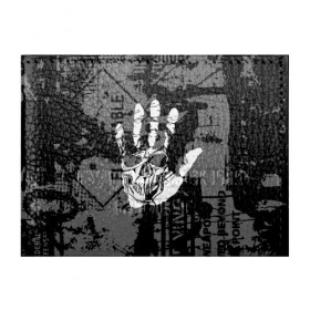 Обложка для студенческого билета с принтом Stop в Петрозаводске, натуральная кожа | Размер: 11*8 см; Печать на всей внешней стороне | black | caution | gray | halloween | hand | skeleton | skull | stop | white | белый | предупреждение | рука | серый | скелет | хэллоуин | череп | черный