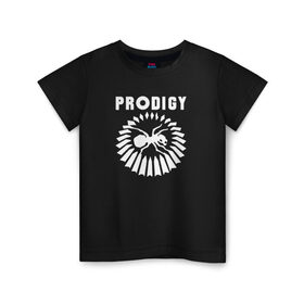 Детская футболка хлопок с принтом Prodigy в Петрозаводске, 100% хлопок | круглый вырез горловины, полуприлегающий силуэт, длина до линии бедер | Тематика изображения на принте: 