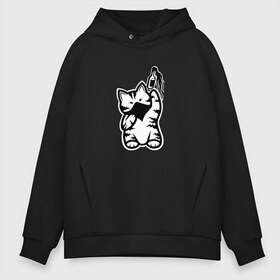 Мужское худи Oversize хлопок с принтом Anarchist Cat Molotov Cocktail в Петрозаводске, френч-терри — 70% хлопок, 30% полиэстер. Мягкий теплый начес внутри —100% хлопок | боковые карманы, эластичные манжеты и нижняя кромка, капюшон на магнитной кнопке | banksy | анархист | анархия | бутылка | бэнкси | граффити | киса | киска | коктейль молотова | кот | котейка | котенок | котик | котэ | котя | кошка