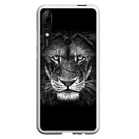 Чехол для Honor P Smart Z с принтом Lion Art в Петрозаводске, Силикон | Область печати: задняя сторона чехла, без боковых панелей | акварель | арт | белый | взгляд | грива | дикий | живопись | зверь | искусство | король | кот | лев | львица | мазки | мощь | прайд | саванна | сила | царь | черный | шрам