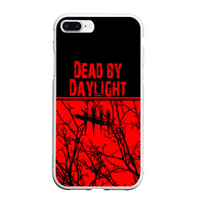 Чехол для iPhone 7Plus/8 Plus матовый с принтом Dead by Daylight в Петрозаводске, Силикон | Область печати: задняя сторона чехла, без боковых панелей | dead by daylight | деад бай деад лайт | жуть | игра | компьютерная игра | кровь | ужасы