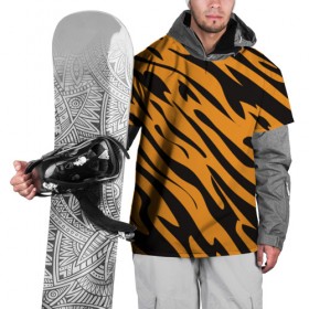 Накидка на куртку 3D с принтом Тигр в Петрозаводске, 100% полиэстер |  | животное | зверь | кардашьян | ким | кот | лев | оранжевый | полосы | рыжий | тигр | черный