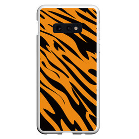 Чехол для Samsung S10E с принтом Тигр в Петрозаводске, Силикон | Область печати: задняя сторона чехла, без боковых панелей | животное | зверь | кардашьян | ким | кот | лев | оранжевый | полосы | рыжий | тигр | черный