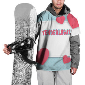 Накидка на куртку 3D с принтом Tenderlybae в Петрозаводске, 100% полиэстер |  | tenderlybae | twitch | амина | бэйби | в маске | малышка | мирзоева | мэйби | нежная | стримерша | тендерлибае | тендерлибэй