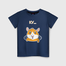 Детская футболка хлопок с принтом Ку в Петрозаводске, 100% хлопок | круглый вырез горловины, полуприлегающий силуэт, длина до линии бедер | грызун | ку | ку ку | нора | привет | свинка | хомяк