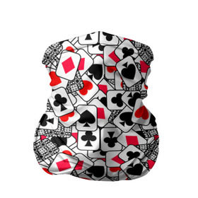 Бандана-труба 3D с принтом Игральные карты в Петрозаводске, 100% полиэстер, ткань с особыми свойствами — Activecool | плотность 150‒180 г/м2; хорошо тянется, но сохраняет форму | cards | casino | coons | cross | game | hearts | playing | poker | spades | suit | буны | графика | игра | игральные | иллюстрация | казино | картинка | карты | коллаж | крести | масть | мода | пики | покер | разбросаны | рисунок | рубашка